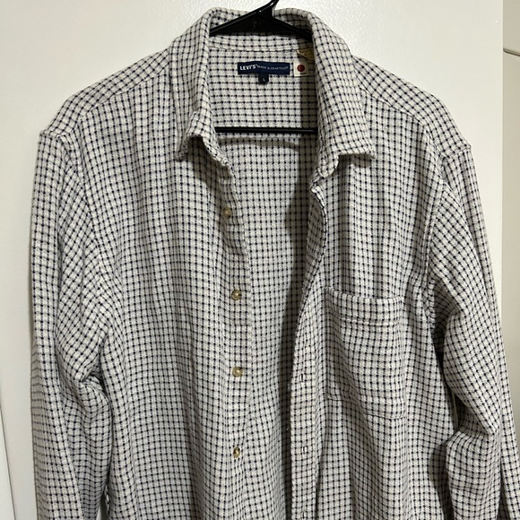 Levi’s Made & Crafted Japan Flannel Shirt, White - Picture 1 of 4